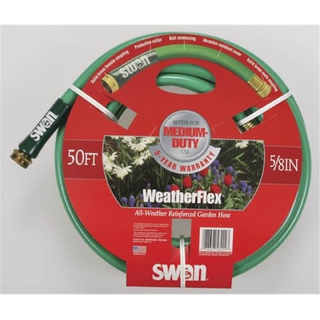 Colorite Swan Colorite-swan 50 WeatherFlex All Weather Reinforced Garden Hose SNWF58050 SNWF58050